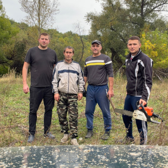 Подготовка лыжной трассы к зимнему сезону.